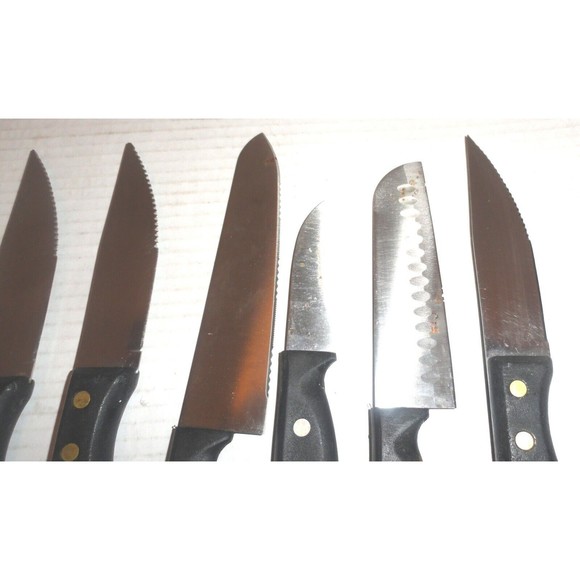 Lot of 11 Kitchen Knives (5 Farberware) (6 Unbranded) Most Serrated PLEASE READ - Picture 5 of 5